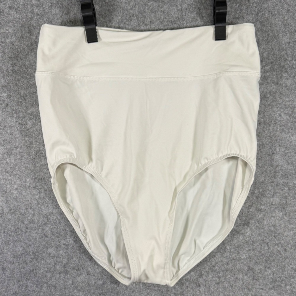 Weissman Dance Briefs Womens Medium Adult Ivory High Waist MT12614 Stretch